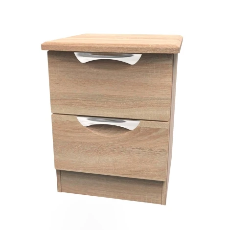 CAM005-BO-BO - Camden Bardolino Oak 2 Drawer Nightstand