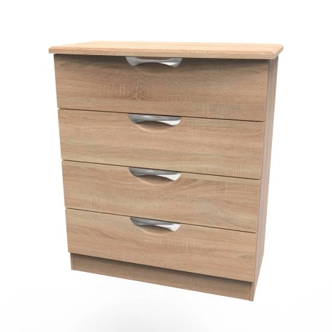 CAM011-BO-BO - Camden Bardolino Oak 4 Drawer Chest