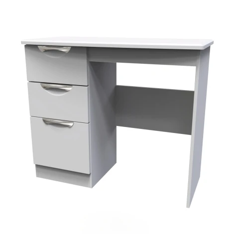 CAM031-GM-GM - Camden Grey Matt Single Pedestal Vanity Table