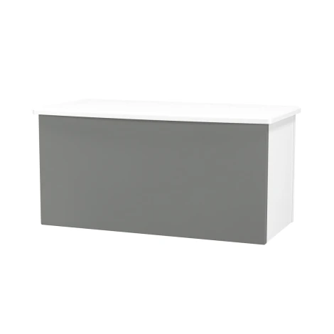 CAM035-DG-WM - Camden Dust Grey & White Matt Blanket Box