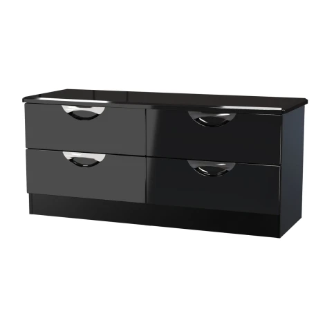 CAM036-BG-BM - Camden Black Gloss 4 Drawer Bed Box