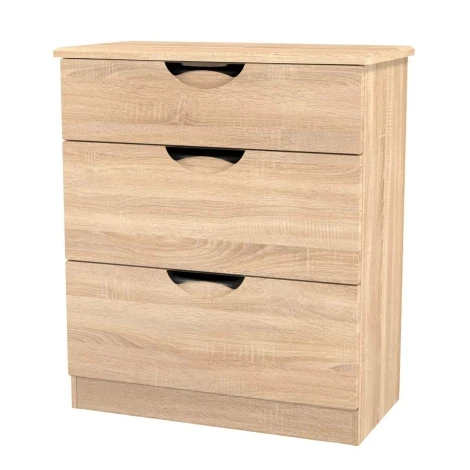 CAM049-BO-BO - Camden Bardolino Oak 3 Drawer Deep Chest