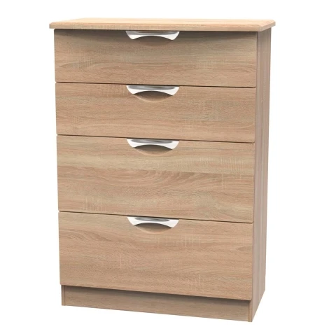 CAM050-BO-BO - Camden Bardolino Oak 4 Drawer Deep Chest
