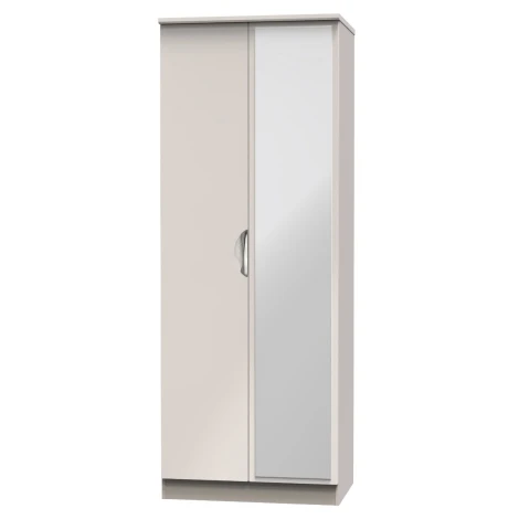 CAM087KGK - Camden Kashmir Gloss Tall 2ft6in Mirrored Wardrobe