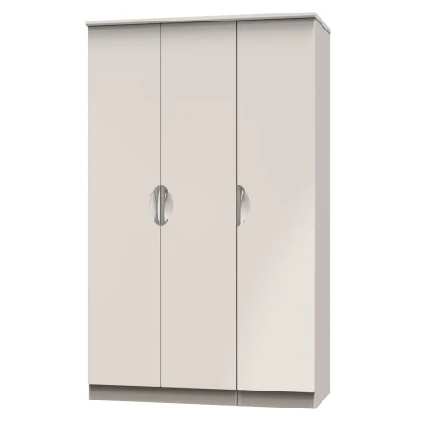 CAM130-KG-KM - Camden Kashmir Gloss 3 Door Triple Plain Wardrobe