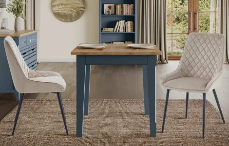 Signature Blue Square Dining Table CFR04B