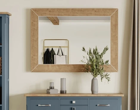 Signature Blue Mirror (Hangs Landscape & Portrait) CFR16A