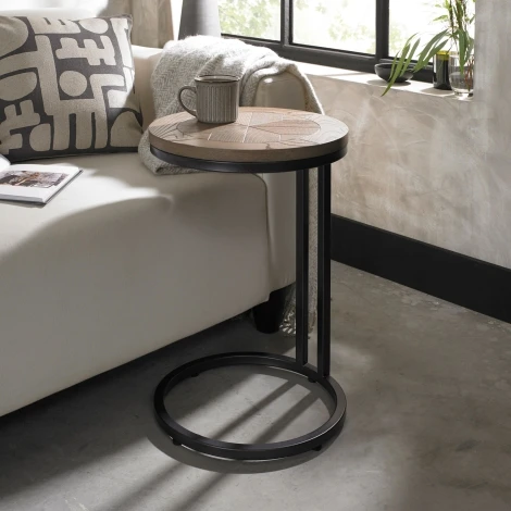 Chevron Weathered Ash Sofa Table