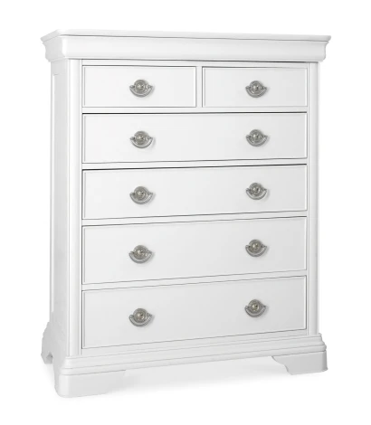 Chantilly White 2+4 Drw Chest