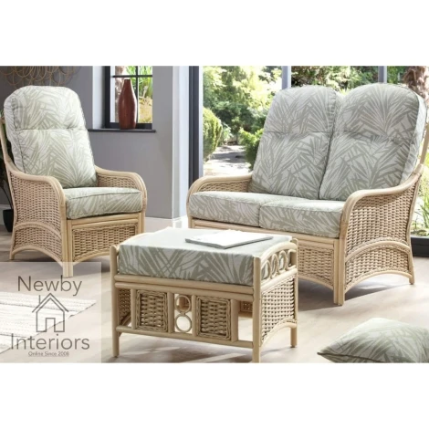 Chelsea Natural Wash, Cane 2 Seater Sofa & 2 Chairs