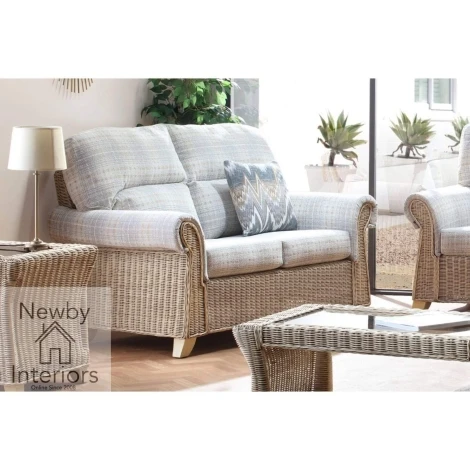 Clifton Natural Wash, Cane 2 Seater Sofa