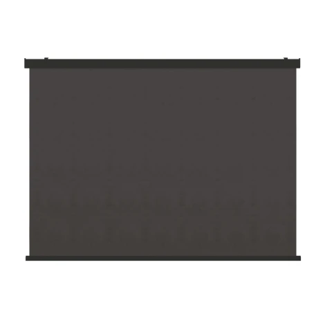 B5-ALU-GB124-304012-Z - Como Pergola Textilene Drop Side Blind to fit within 4m width - Black