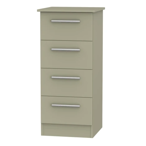 Contrast Mushroom Finish 4 Drawer Chest