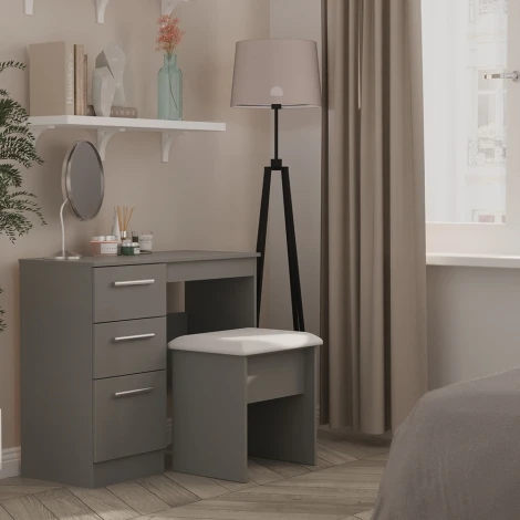 Contrast Dusk Grey Stool 