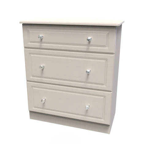 Crystal Kashmir Ash 3 Drawer Deep Chest