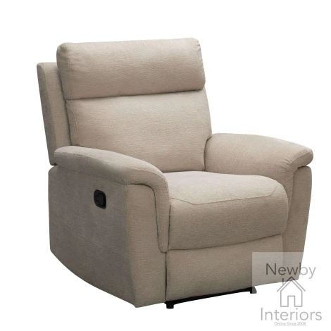DET-311-NT - Detroit Natural Fabric Manual Recliner Chair