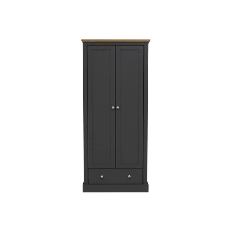Devon Charcoal 2 Door Wardrobe 