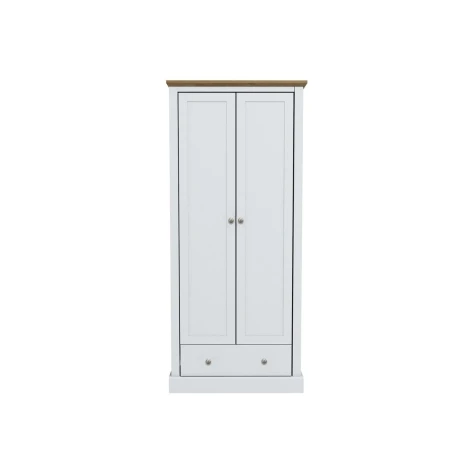 DEVROBE2DWHI* - Devon White 2 Door Wardrobe 