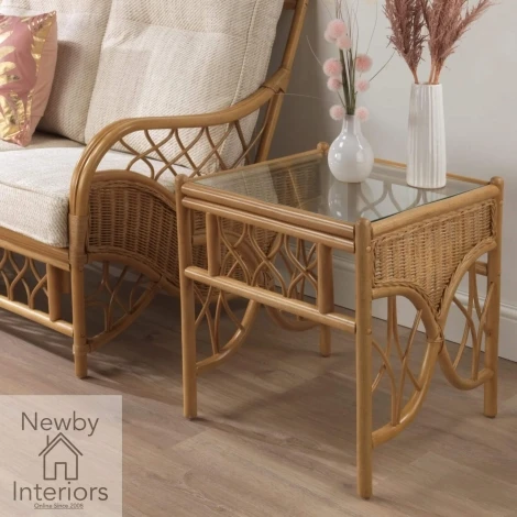Desser - Oslo - Light Oak - Cane Lamp Table
