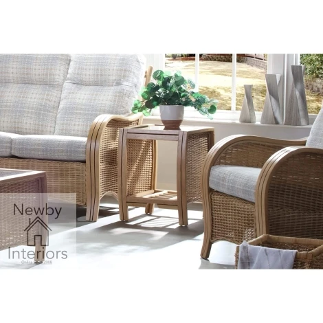 Desser - Turin - Light Oak - Cane Lamp Table