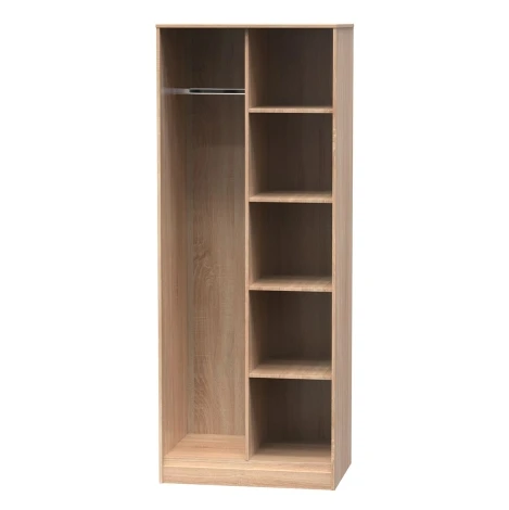 Diamond Bardolino Oak Open Shelves Wardrobe 