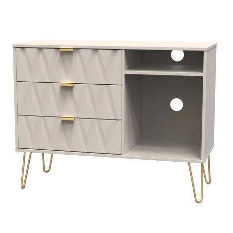 DIF246-KM - Diamond Kashmir Matt 3 Drawer TV Unit