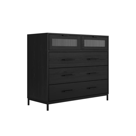 EDIBLACHE - Edison Matte Black / Reeded Chest