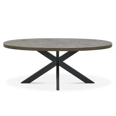 4015-6 - Ellipse Fumed Oak 8 Seater Dining Table