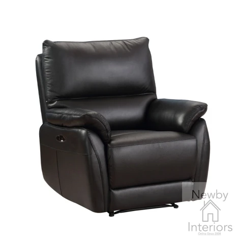 ESP-311-BK - Esprit Black Leather Manual Recliner Chair