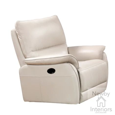ESP-311-CK - Esprit Chalk Leather Manual Recliner Chair