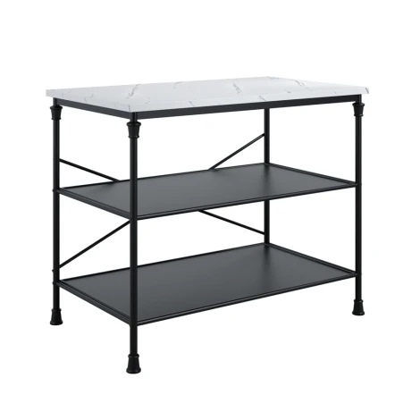 FAIMBLKIL - Fairmont Marble Effect Kitchen Island