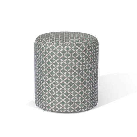 FB-FS-45-MOS-TQ - Fabric Sunbrella Footstool 45x45cm / Mosaic Glacier