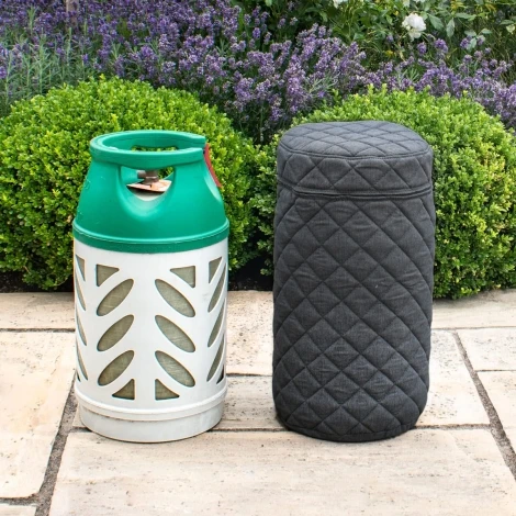 FB-GBCOV-SM-CH - Fabric 10KG Gas Bottle Cover / Charcoal