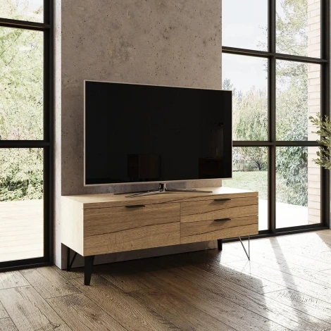 FISSTVCRK - Fisso TV Unit Fast Click Assembly - Cracked Oak