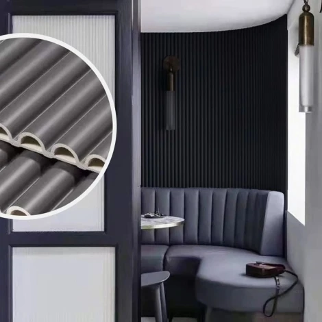 10-WALLPANEL-FLU-BLK - Fluted Wall Panels Black 160x16x2350 (Pack of 15)