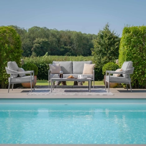 FLO-2SSS-CL - Florence 2 Seat Sofa Set - Cool Linen