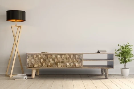 Geometric Mango Tv Unit 140 cm