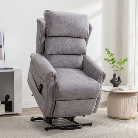 581052 - GFA Luxembourg Riser Recliner - Chacha Dove Fabric (Grey)