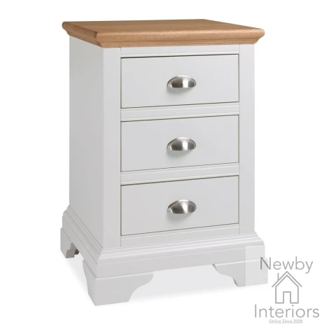 8005-73 - Hampstead Two Tone 3 Drawer Nightstand
