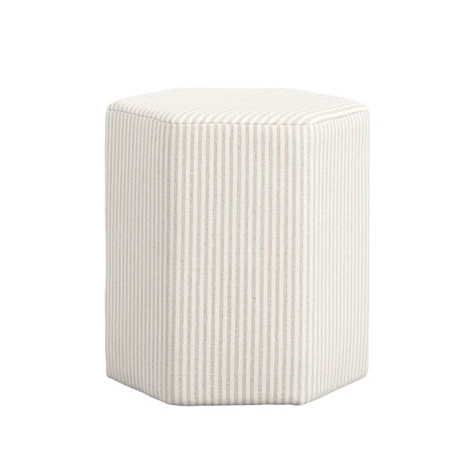 Harbour Beige Thin Stripe Stool