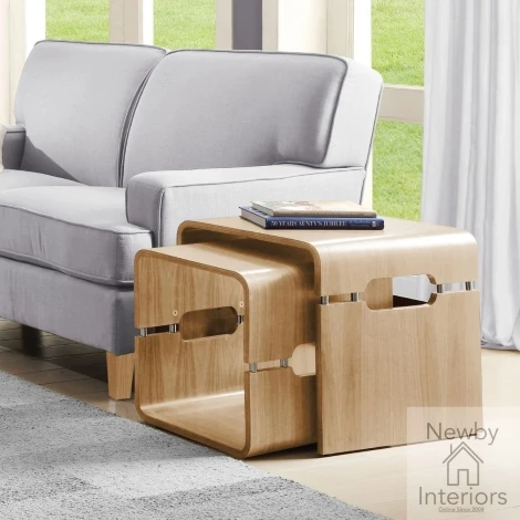 Jual Havana Curve Oak Nest Of Tables (JF706)