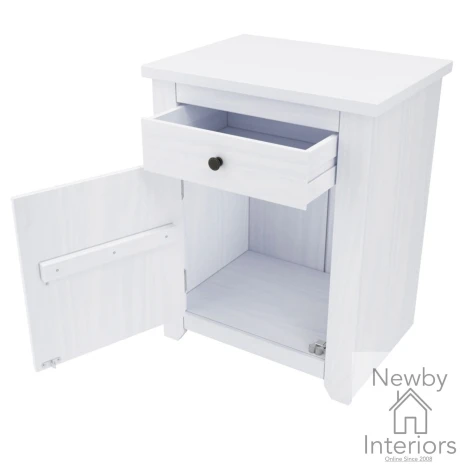 HAVWHIBSD - Havana White Bedside Cabinet