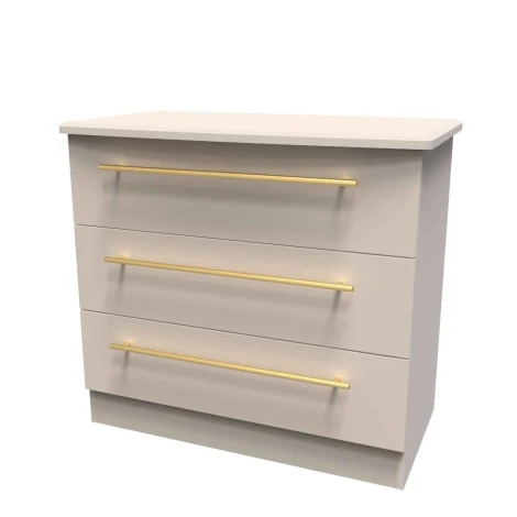 HAW010-KM-KM - Haworth Kashmir Matt 3 Drawer Chest