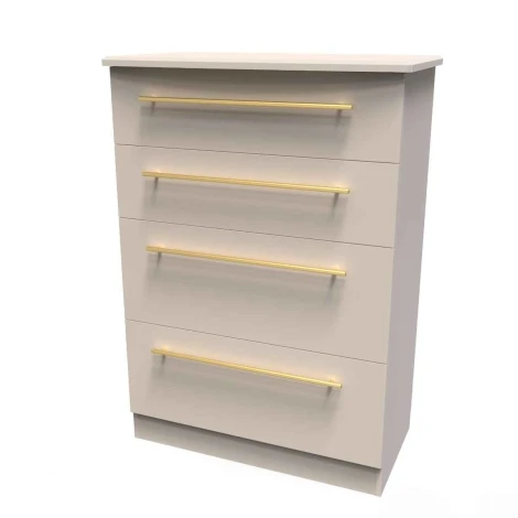 HAW050-KM-KM - Haworth Kashmir Matt 4 Deep Drawer Chest