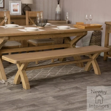 Hoxley Smoked Oak - 200cm Bench (HO-20BEN)