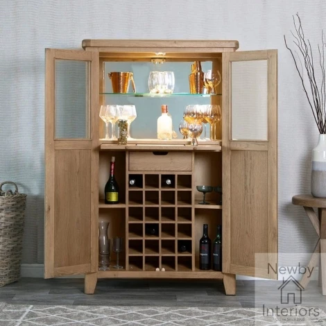 Hoxley Smoked Oak - Drinks Cabinet (HO-DC)