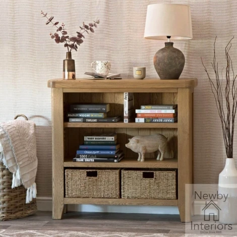 Hoxley Smoked Oak - Small Bookcase (HO-SBC)