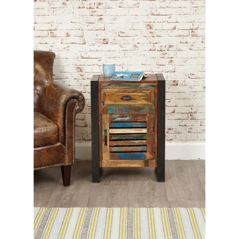 Urban Chic 1 Door 1 Drawer Lamp Table IRF10B