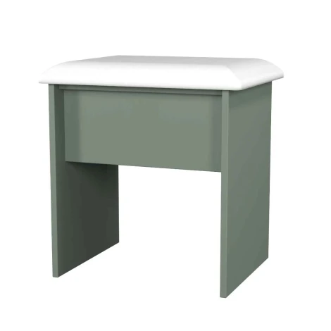 JAV040-SE-RG - Java - Dressing Table Stool / Vainty Stool - Reed Green Base
