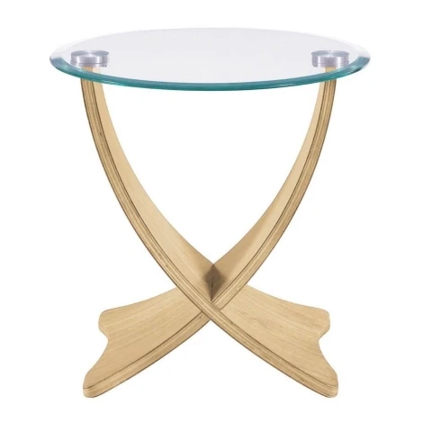 Jual Siena Curve Oak Lamp Table JF309